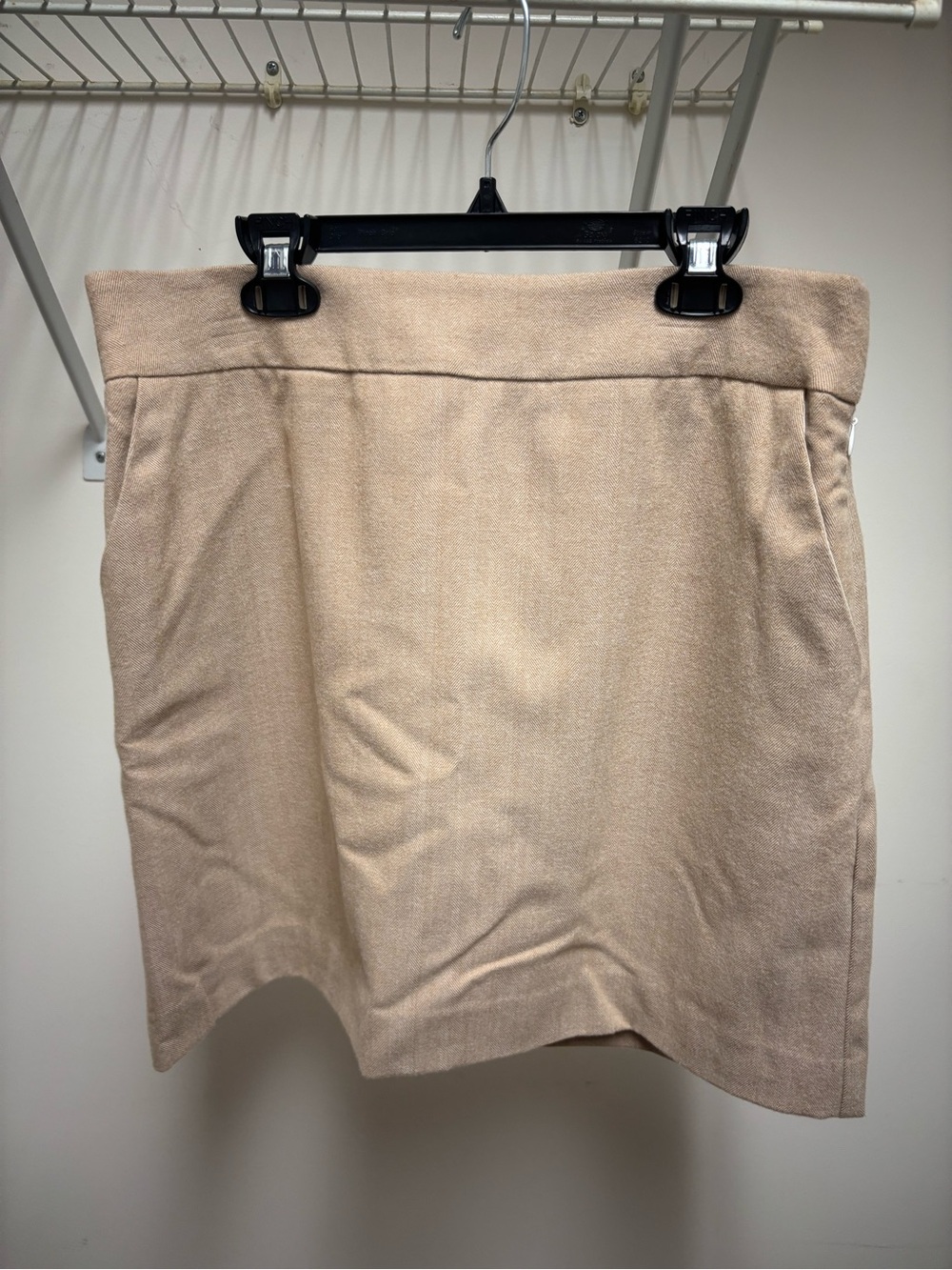crown & ivy Beige Suede-Look Mini Skirt